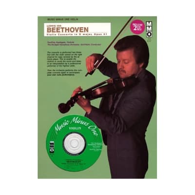 Music Minus One Violin: Beethoven Violin Concerto in D Major, op. 61 (Book & 2 C for sale