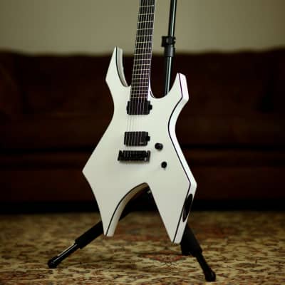 1986 BC Rich Warlock Vintage Electric Guitar White w/ Floyd Rose