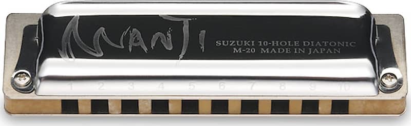 Suzuki M-20-LEb 10-Hole Manji Harmonica Key of Low Eb image 1