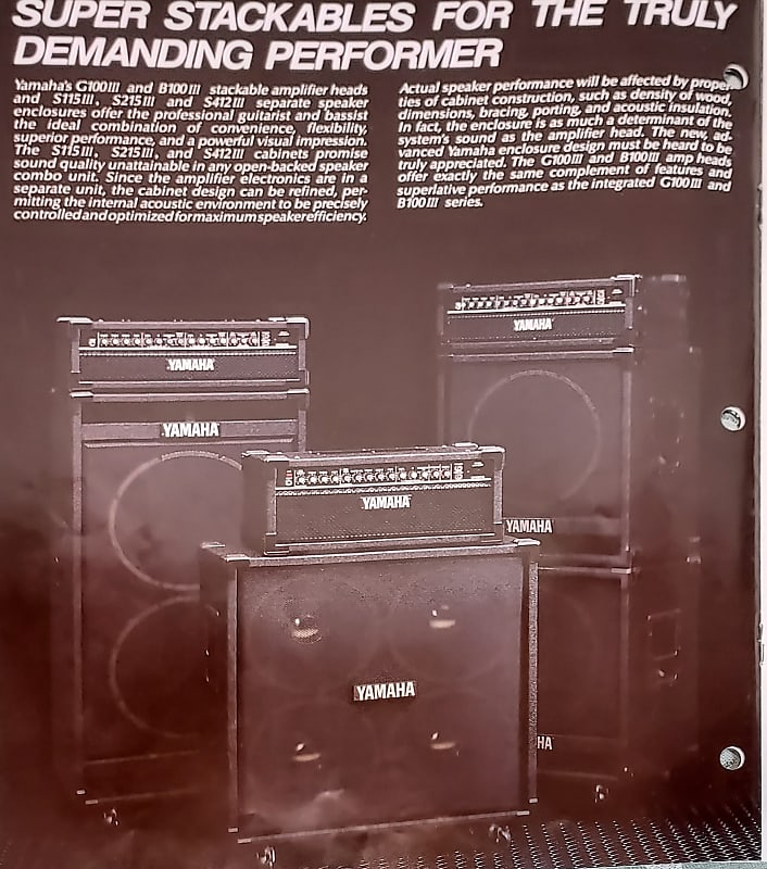 Yamaha B100-III, 100 Watt Bass Head, Made in USA with all