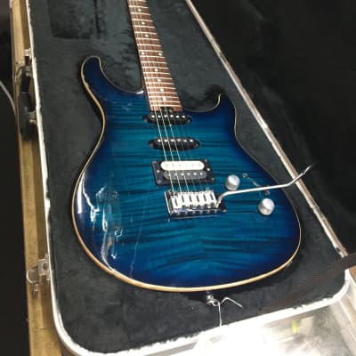 PEAVEY USA ST Flame Top  1991 Blue Burst Maple Flame Stop image 17