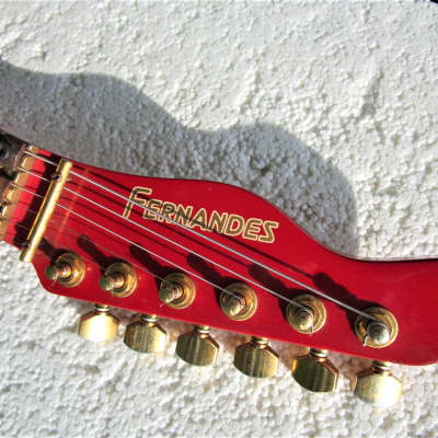 Fernandes LA-85 KK Guitar, 1990's, Red, Coil Tap, Gig Bag Fernandes LA-85 KK Guitar, 1990's, Red, Coil Tap, Gig Bag