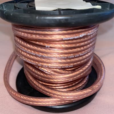 Monster Compact High Performance XP Speaker Wire Cable Spool - Oxygen-Free Copper Speaker Cable