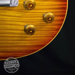 Gibson 1995 Les Paul R9 1959 Reissue Flamed Maple Electric Guitar image 8