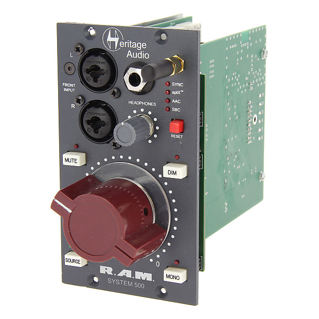 Heritage Audio RAM System 500 Studio Monitor Controller 500 Series Module image 1