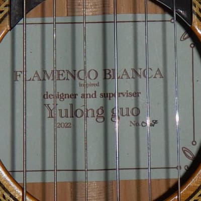 2022 Yulong Guo Flamenco Blanca - All solid wood image 9