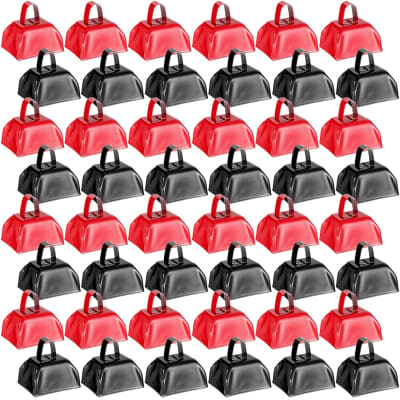 6 Pcs Cow Bells Noise Makers with Handles Cheering Cowbells for Sporting  Events Musical Hand Percussion Cowbells Solid Football Cowbell Loud Call  Bell