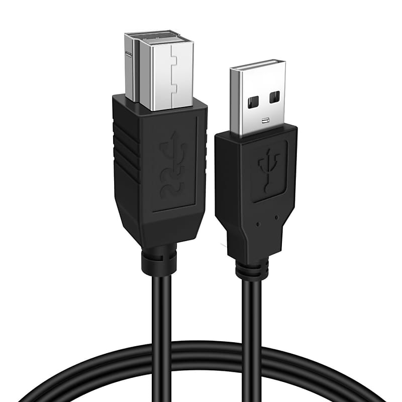 Ancable 3-Feet USB B Midi Controller Cable Cord for Audio Interface, Piano,  Midi Keyboard, Midi Controller, Mixer, Speaker, Instrument, USB