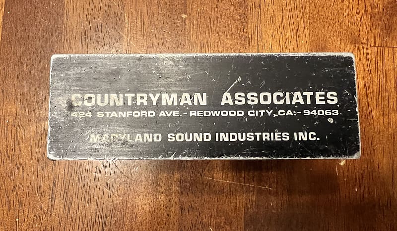 Vintage Countryman Associates Type 85 FET Direct Box | Reverb