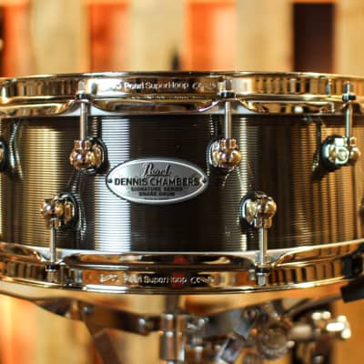 Pearl 14x5 Dennis Chambers Signature Cast Aluminum Snare Drum image 1