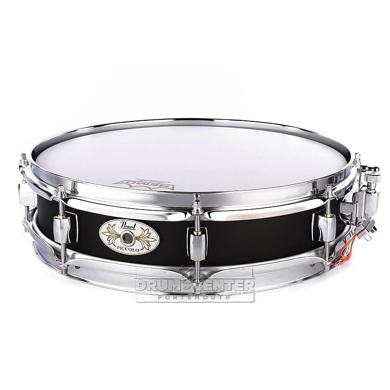 Pearl Steel Piccolo Snare Drum 13x3 Matte Black image 1