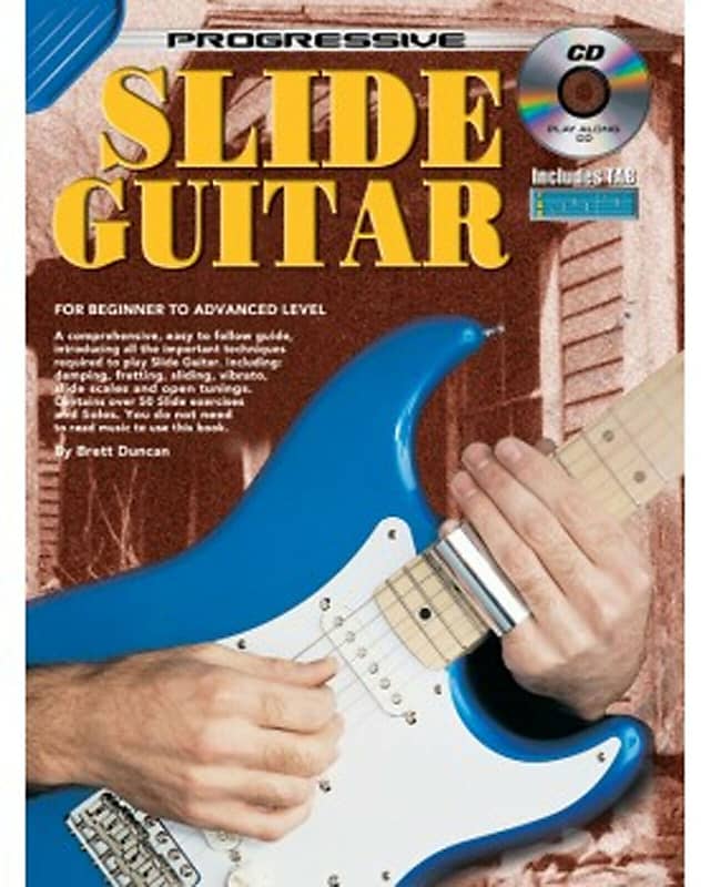Learn How To Play Guitar Slide Guitar Technique TAB Teach Yourself Book CD - N4 X- image 1