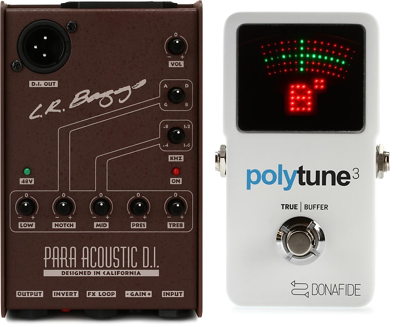 LR Baggs Para DI Acoustic Guitar Preamp / DI with 5band EQ Reverb