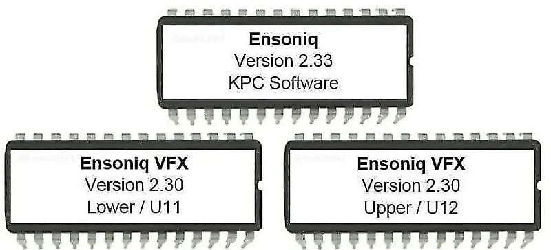 Ensoniq VFX - OS Version 2.30 Firmware Update eprom + KPC 2.33 Rom Latest. image 1