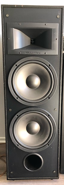 Klipsch Tractrix Stereo Speakers 1996 Wood Black