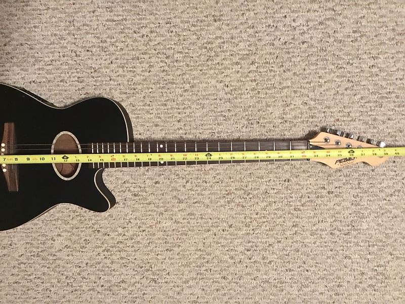 Vintage! 90s Peavey Ecoustic Acoustic/Electric Guitar Black USA 