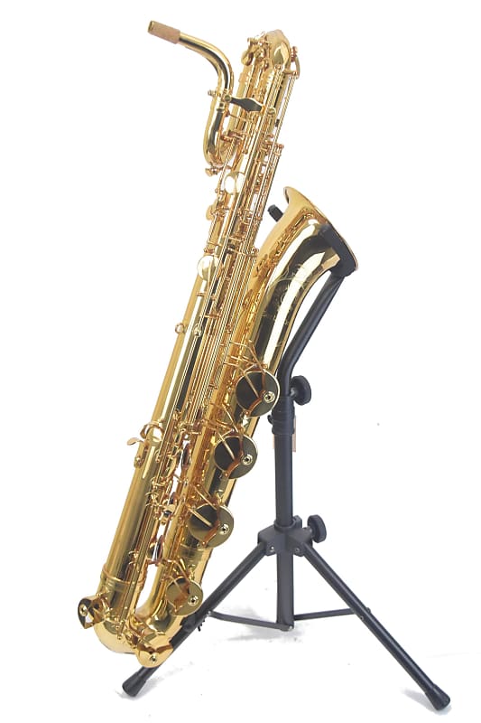 Cannonball B7L Bari Sax Gold Lacquer Reverb