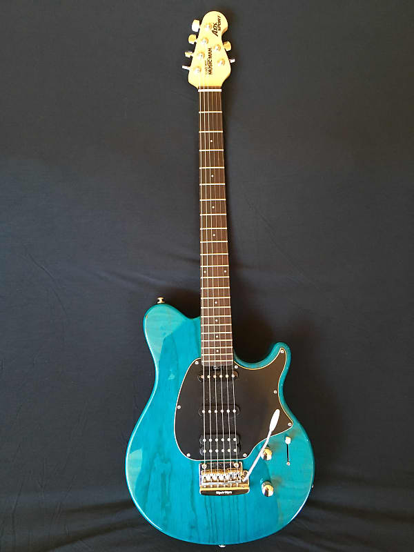 Music Man Axis Sport SSH 1998 Translucent Blue | Reverb