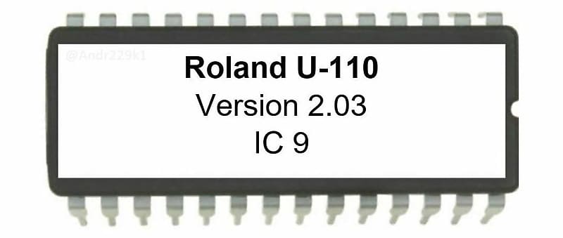 Roland U-110 OS v2.03 EPROM Firmware Upgrade KIT / New ROM Final Update Chip U110 image 1