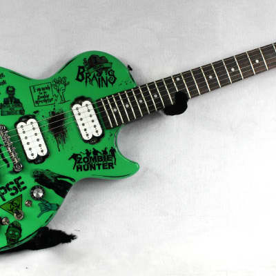 Custom Painted and Upgraded  Epiphone LP Special ll -Aged and Worn With Graphics and Matching Headstock Bild 6