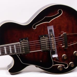 Ibanez Artcore Expressionist AG95 AG95-DBSL   Left Handed Hollowbody Electric Guitar Dark Brown Sunb image 2