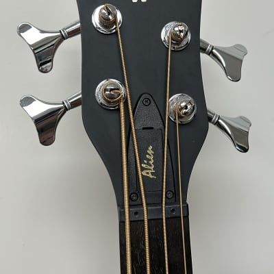 Warwick Alien 4 String Fretless Acoustic Electric Bass Guitar - Natural image 4