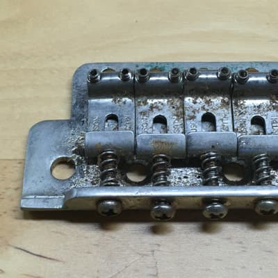 Kluson Lefty Tremolo Fender Strat Plate Pro Aged Heavy Relic 54mm 2 1/8” Saddles image 2