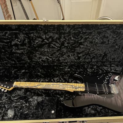 Fender American Stratocaster Limited Edition Quilted Maple Top Pale Moon Ebony 2019 - Transparent Black Burst image 12