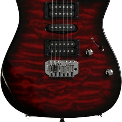 Ibanez Gio GRX70QA Electric Guitar - Transparent Red Burst image 1