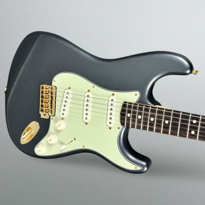Fender Custom Shop 1957 NOS Stratocaster 2017 - Charcoal Frost Metallic with Gold Hardware image 4