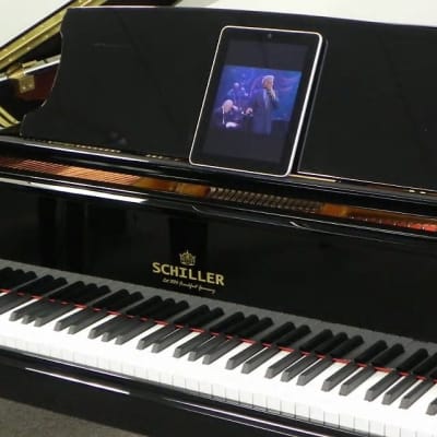 Schiller Baby Grand Piano w/ iQ PAD Player System - Black Polish image 4