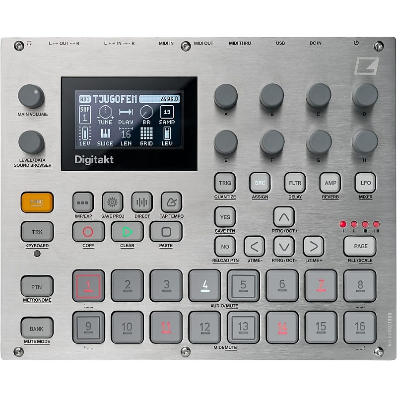 DTM・DAW elektron Digitakt DDS-8 Elektron Digitakt Eight-Voice Digital Drum Computer/Sampler