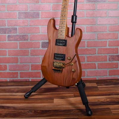 Charvel USA Custom Shop Music Zoo Exclusive Carbonized Recycled Redwood San Dimas Natural Oiled 2012 w/hardshell Case image 5