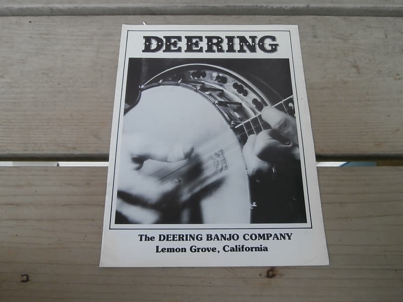1986 Deering Banjo Company Catalog! Rare, Original Case Reverb