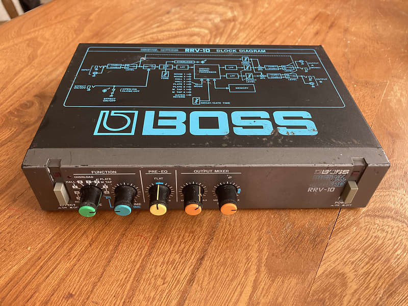 ギター BOSS RRV-10 DIGITAL REVERB BOSS RRV-10 Digital Reverb Made In Japan 80's RRV 10 Block