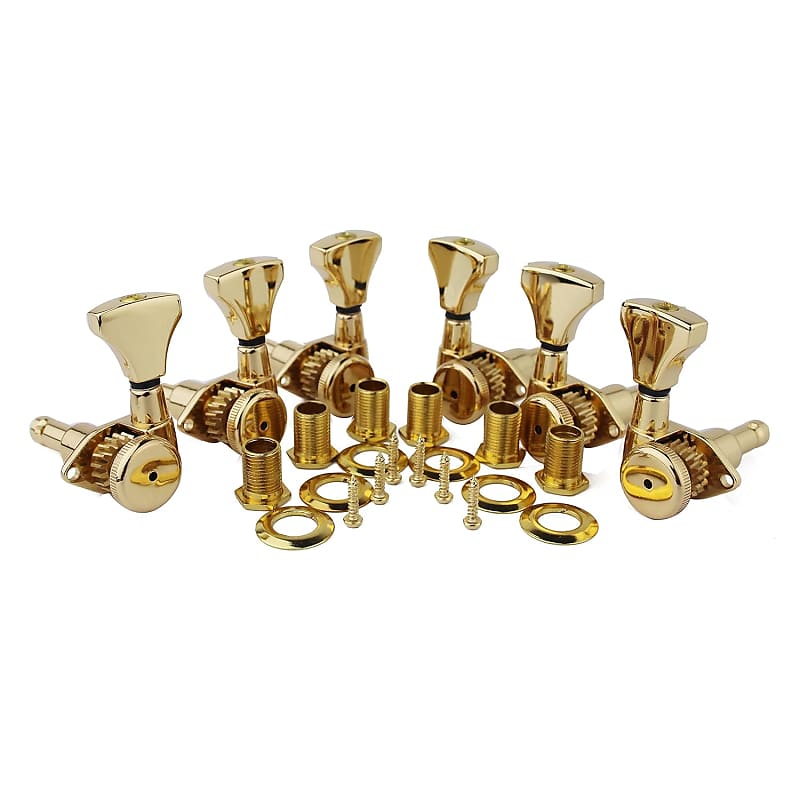 Locking Guitar Tuners (3R + 3L) Tulip Shaped 118 Ratio Reverb