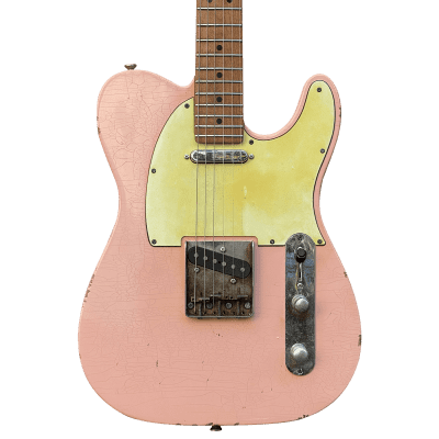 10S iCC/T Vintage 50s Tele Electric Guitar Shell Pink Relic for sale