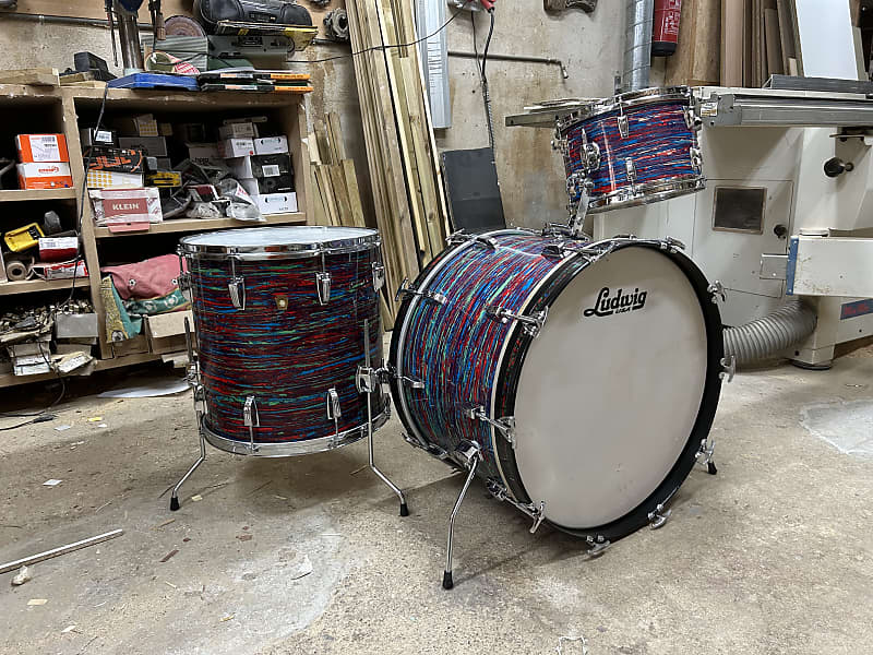 Ludwig Psychedelic red 60,s - Psychedelic Red