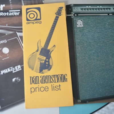 Ampeg Dealer sheets, price lists vintage catalog booklet brochure 1970's. Lots image 9