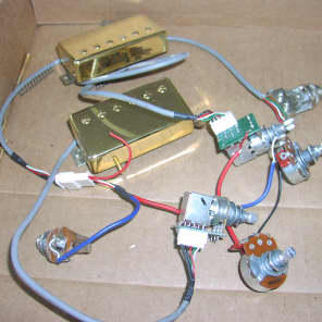 Epiphone Les Paul Pro Wiring Harness With Probucker Pickups  2010 Gold image 2