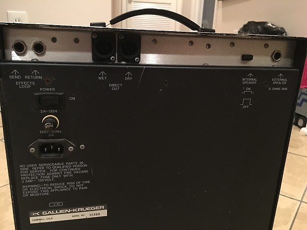 Gallien-Krueger 200MB Series I Bass Combo 1986 Black | Reverb
