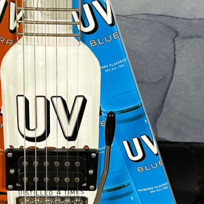 UV Vodka Red White & Blue Promotional Flying V with Tremolo image 9