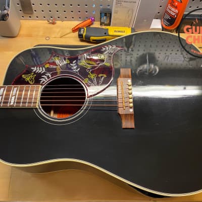 2014 Gibson Custom Shop Hummingbird Ebony Black image 13