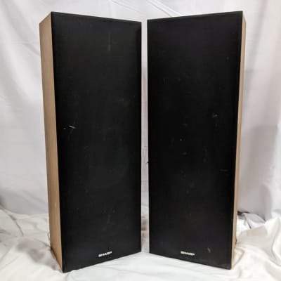 Vintage Pair of Sharp CP-2700P Floor Speakers - 25 Watts - Woodgrain image 13