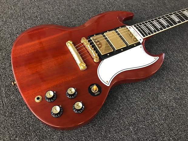 Gibson SG Custom VOS 3 PU Faded Cherry Reverb UK