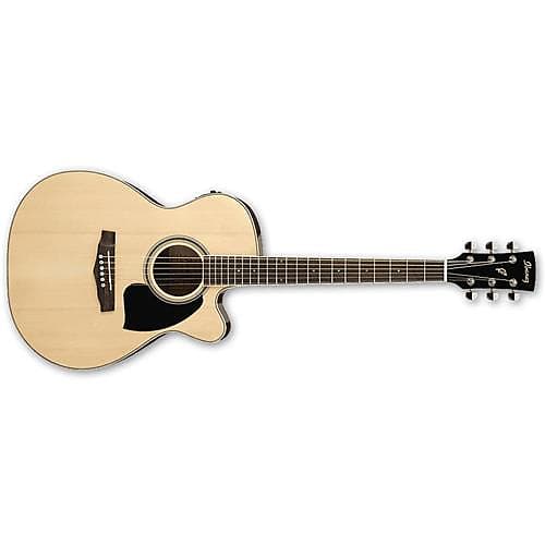 Ibanez Performance Series PC15ECE Grand Concert Cutaway Acoustic Electric Guitar, Rosewood Fretboard, Natural High Gloss image 1