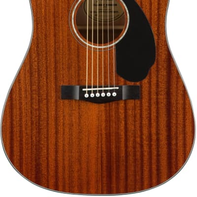 Fender CD-60SCE Solid Top Dreadnought Acoustic-Electric Guitar - All Mahogany w/ Hard Case image 2