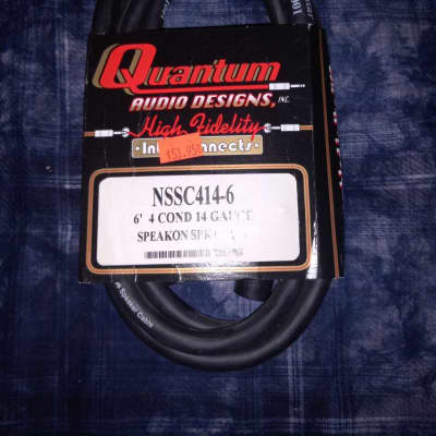 Quantum NSSC414-6 6' Cond 14 Gauge Speakon Speaker Cable / Authorized Dealer image 1