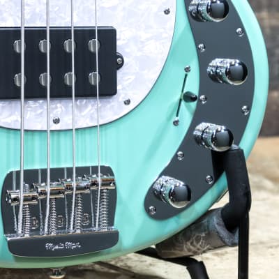 Ernie Ball Music Man StingRay Special HH Laguna Green 4-String Electric Bass w/Case image 8