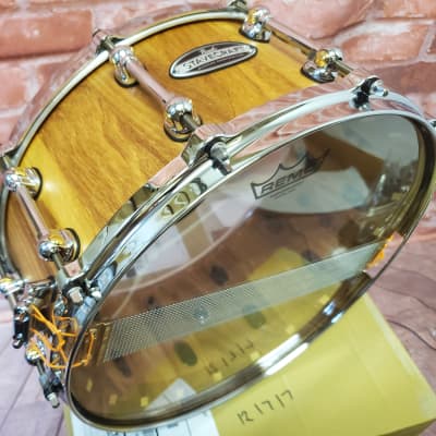 Pearl StaveCraft 14"x6.5" Makha Hand-Rubbed Natural Maple Finish Stave Snare Drum Authorized Dealer image 12